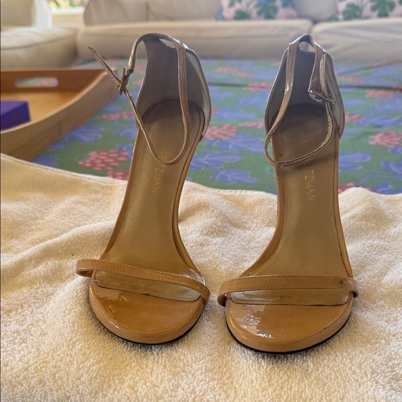 Stuart Weitzman Shoes - Stuart Weitzman Tan Ankle Strap Heels